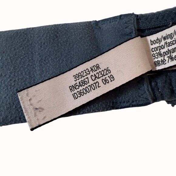 Victorias Secret Body By Victoria Lace Bra 38B Blue Mesh Lined Demi Adjustable - Picture 12 of 16